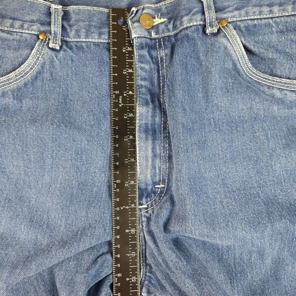 Lee Men's Regular Fit Straight Leg VTG 80's Jeans Tag 38x34 Fit‎ 34x33 USA Made